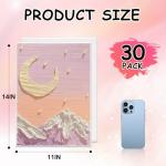 FUMILE 11x14 Canvas Boards for Painting, 30 Pack Canvases for Painting 11x14 Inch Primed Acid Free Blank Canvas Panels for Oil Paint, Watercolor, Acrylic Paint, Gouache and Tempera.