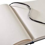 KINGART Professional Hardcover Sketchbook Journal – 8.5 x 11 Inch, 80 Sheets (160 Pages) – 70 lb (110 GSM) Acid-Free Heavyweight Paper – Black Bound Notebook for Wet and Dry Media Drawing