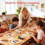 BAKEYBA 100 Pack 5x7 Inch Small Painting Canvas Boards for Kids Blank Canvas Panels White 100% Cotton for Acrylics Oil Watercolor Tempera Paints Art Class Supplies