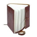 KomalC Handmade Leather Journal | Writing Diary | Bound Daily Notepad For Men & Women Unlined Paper Medium, writing pad gift for artist, sketch