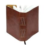 KomalC Handmade Leather Journal | Writing Diary | Bound Daily Notepad For Men & Women Unlined Paper Medium, writing pad gift for artist, sketch