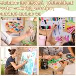 TecUnite 60 Sheets Watercolor Paper Pad Bulk Art White Cold Press Painting Paper for Artist Watercolorist Drawing(8.5 x 11.5 Inch,Cold Press)