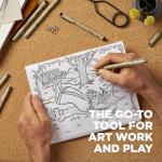 Sakura Pigma Micron, Graphic & Brush Fineline Pens, Archival Black Ink, 8 PK 30067