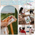 150 Sheets Watercolor Paper, Cold Press 8.5"x11" Water Color Paper Pad Bulk 110 lb/230 GSM Thick Textured Cotton Paint Paper for Watercolorist Painting Drawing Artists Adults