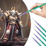 Detail Paint Brushes, Ultra Fine Tip Thin Brush for Fine Detailing & Art Painting, Acrylic Watercolor Craft Rock Face Painting Nail Art Striping etc.