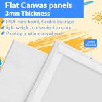 64 Pack 8x10 Inch Canvas Boards for Painting Bulk, Kids Art Novices Blank Painting Canvases, Gesso Primed Acid-Free 100% Cotton Canvas Panels for Acrylic Oil Watercolor Tempera Paint