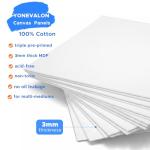 64 Pack 8x10 Inch Canvas Boards for Painting Bulk, Kids Art Novices Blank Painting Canvases, Gesso Primed Acid-Free 100% Cotton Canvas Panels for Acrylic Oil Watercolor Tempera Paint