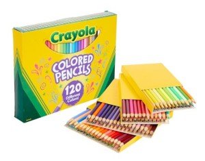Crayola Colored Pencils Set (120ct), Coloring Book Pencils, Kids Art Supplies, Bulk Colored Pencils, Presharpened, Gifts for Kids, Ages 3+