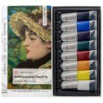 Professional Oil Paint Set - 8 x Large 50ml Tubes - Non Toxic Oil Paints for Artists, Eco-Friendly. Lightfast Oil Colors with Exceptional Pigment Load - Impressionist Palette by ZenART