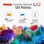 Professional Oil Paint Set - 8 x Large 50ml Tubes - Non Toxic Oil Paints for Artists, Eco-Friendly. Lightfast Oil Colors with Exceptional Pigment Load - Impressionist Palette by ZenART
