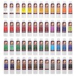 MyArtscape Artist Paint Oil Paint Set - 12ml x 48 Tubes Art Paints - Lightfast - Heavy Body Oil Painting Supplies for Adult Paint Set and oil painting for beginners