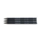 Koh-I-Noor Progresso Woodless Graphite 4-Pencil Set, HB, 2B, 4B, 6B Degrees, 1 Pencil per Degree (FA8911.4BC) , Black