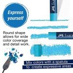 FABER-CASTELL FC127024 Creative Studio Oil Pastel Crayons (24 Pack), Assorted