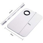 Stainless Steel Cosmetic Makeup Palette, Professional Cosmetic Mixing Makeup Palette Spatula Makeup Artist Tool, Beauty Salon Color Cream Mixing Palette With A Spatula Makeup Nail Art Palette