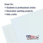 US Art Supply 12 X 12 inch Professional Artist Quality Acid Free Canvas Panel Boards for Painting 12-Pack (1 Full Case of 12 Single Canvas Board Panels)