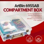 ArtBin Super Satchel 1 Compartment Box Clear Craft Organizer Storage Case