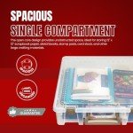 ArtBin Super Satchel 1 Compartment Box Clear Craft Organizer Storage Case