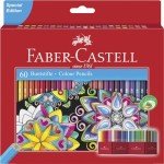 Faber-Castell Castle 111260 Colouring Pencils Set, 60 Pieces, Hexagonal, Shatterproof, for Children and Adults