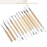 Blisstime 30pcs Clay Tools Kit - Pottery & Sculpting Tools for Adults, Polymer & Air Dry Clay, Craft Supplies