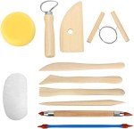 Blisstime 30pcs Clay Tools Kit - Pottery & Sculpting Tools for Adults, Polymer & Air Dry Clay, Craft Supplies