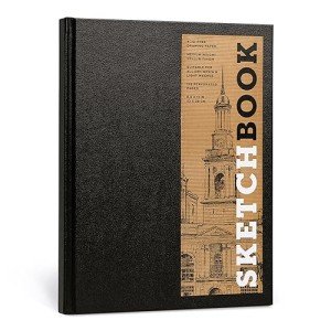 Sketchbook 8.5 x 11" Black Hardcover Mixed Media Sketchbook for Drawing, Acid-Free Quality Paper (128 pages) - Union Square & Co. Sketchbooks