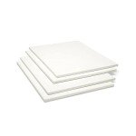 KINGART 808-4 White 18" x 24" Stretched Artist Canvas, Pack of 4, Gesso Primed - 100% Cotton Rectangular Canvases, 5/8" Profile, Art Supplies for Oil and Acrylic Painting
