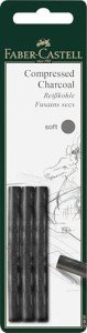 Faber-Castel FC129997 Pitt Compressed Charcoal Sticks (3 Pack)