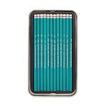 Prismacolor Premier Turquoise Graphite Sketching Pencils, Medium Leads, Adult Coloring, 12 Pack