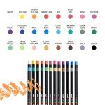 Posca Pastels, Premium Art Set of 24 Wax Pastels, Art Supplies for Home and School | Luxury Crayons for Adults