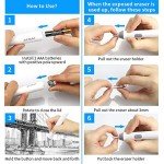 Electric Eraser, Electric Erasers for Artists with 140 Refills, Battery Operated Eraser, Electric Eraser Kit for Drawing, Art, Painting, Sketching, Drafting Pencils, Detailer Tool for Crafting-White