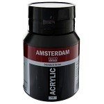 Tarens T1772-735-2 Acrylic Paint, Amsterdam Acrylic Color, Oxide Black, 16.9 fl oz (500 ml)