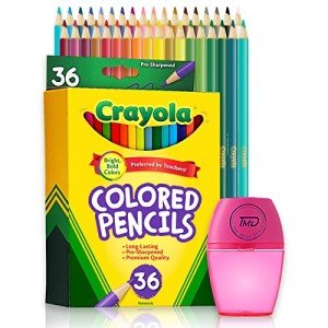 Colored Pencils, 36 Colored Pencils. Colored Pencils for adult Coloring. Coloring Pencils with Sharpener The ultimate Color Pencil Set.