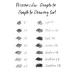 Prismacolor Premier Graphite Drawing Pencils With Erasers & Sharpeners, Adult Coloring, 18-Piece Set