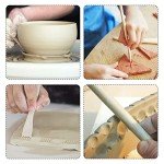 RUBFAC Polymer Clay Tools, Clay Tools Kit, 24pcs Clay Sculpting Tools Set with Stylus and Rock Painting Kit - Air Dry Clay Modeling Tools for Pottery and Sculpture