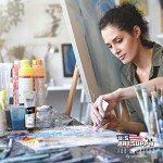 U.S. Art Supply Artists Oil Color Paint, Titanium White, 2 Extra-Large 100ml Tubes - Professional Grade, Excellent Tinting Strength, Mixable - Portrait Painting, Canvas, Wood Media - Student, Beginner