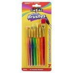 Cra-Z-Art Artist Brushes, Assorted Sizes Blist Carded, 7 Count