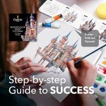 Castle Art Supplies 24 x 12ml Watercolor Paint Set | Value for Adult Artists | Quality, Intense Colors | Just Squeeze the Tube, Mix with Water and Get Creative | In Delightful Presentation Box