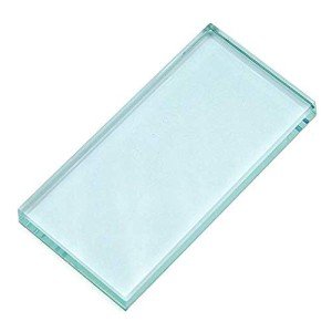 Pro Nail Art Painting Color Toning Glass Board Makeup Palette Eyelash Extension Adhesive Glue Pallet Glass Palette Stand(2 x 4 Inch )