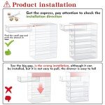 Makeup Organizer With 16 Drawers, 4 Pcs Desktop Office Supplies, Desk Organizers, Clear Desk Accessories, Dustproof Drawer Storage for Make Up, Jewelry, Pen, Stationary