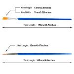 60 Pcs Paint Brushes Set for Kids Classroom Students Beginners，Small Brush Bulk for Detail Painting,Round Flat Paintbrushes for Acrylic Painting，Oil Watercolor Acrylic Paint Brush