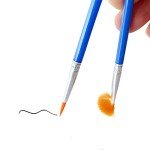 60 Pcs Paint Brushes Set for Kids Classroom Students Beginners，Small Brush Bulk for Detail Painting,Round Flat Paintbrushes for Acrylic Painting，Oil Watercolor Acrylic Paint Brush