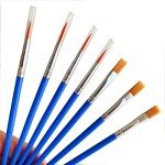 60 Pcs Paint Brushes Set for Kids Classroom Students Beginners，Small Brush Bulk for Detail Painting,Round Flat Paintbrushes for Acrylic Painting，Oil Watercolor Acrylic Paint Brush