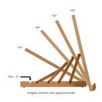 SoHo Urban Artist Extra Large 19.75" x 29.5" Adjustable Portable Drawing Board Stand Easel, 5 Positions, Natural Beechwood Finish