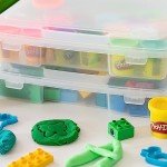 IRIS USA Portable Board Game Organizer Plastic Project Storage Case Box with Snap-Tight Latch, 6-Pack, Fits 8.5" x 11" Papers, for A4 Papers Magazine Document Craft Hobby Art Supplies, Thick, Clear