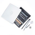 Royal & Langnickel Essentials(TM) Medium Charcoal Art Set W/Tin