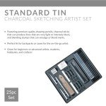 Royal & Langnickel Essentials(TM) Medium Charcoal Art Set W/Tin