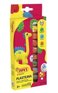 Jovi Plastilina Reusable and Non-Drying Modeling Clay; .5 oz. Rolls, Set of 10 Colors, Perfect for Arts and Crafts Projects