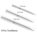 21 Pcs Blending Stumps and Tortillions Set with Sketch Sandpaper Pencil Sharpener Pointer and Pencil Extension Tool Drawing Art Kneaded Eraser for Student Sketch Drawing Set by VENCINK