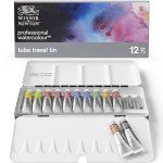 Winsor & Newton Professional Watercolor Paint Set, Lightweight Sketchers' Box, 12 x 5ml Tubes