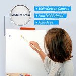 Pre Stretched Canvas 18x24 2 Pack Large Stretched Canvases for Painting Four fold Acrylic Titanium Priming Blank Canvas Boards for Painting